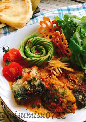 自作鯖の水煮で☆唐揚げ鯖のサバカレー-レシピのメイン写真