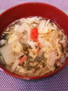 簡単!もずくスープ-レシピのメイン写真