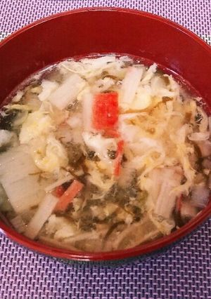 簡単！もずくスープ-レシピのメイン写真