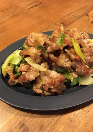 豚肉と青梗菜のゴマ油炒め-レシピのメイン写真