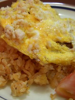 タマネギご飯+ひき肉卵のオムライス♫-レシピのメイン写真