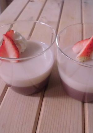 牛乳嫌いでも食べられるあずきミルクプリン-レシピのメイン写真