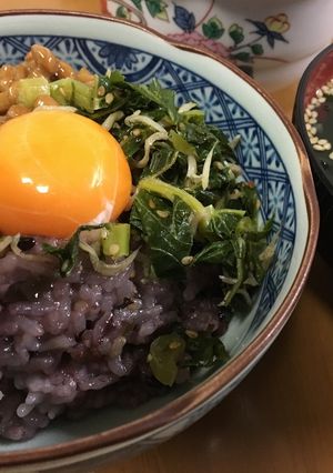 やわらか〜い雑穀ご飯no納豆たまご丼-レシピのメイン写真
