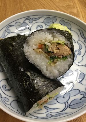 2018年節分・恵方巻き(鯖の味噌煮缶)-レシピのメイン写真