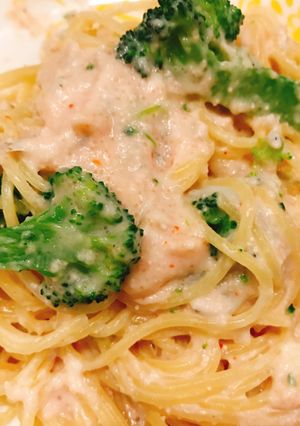 明太子×パスタ×簡単×ブロッコリー-レシピのメイン写真