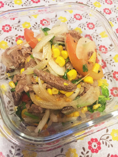 ☆お安い牛肉で簡単さっぱりサラダ☆-レシピのメイン写真