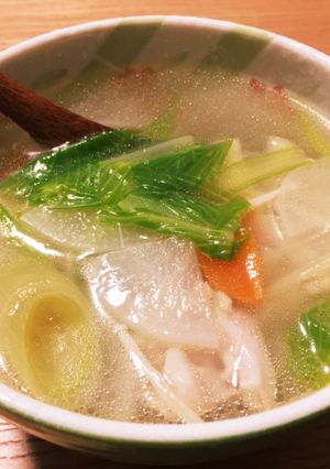 うるいを使ったあったかスープ-レシピのメイン写真