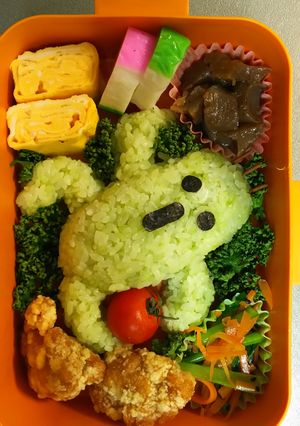 旦那⭐キャラ弁 ffのサボテンダー-レシピのメイン写真