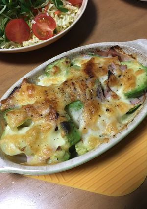 簡単！アボカド ポテハム チーズ焼-レシピのメイン写真