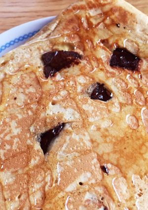 ふんわりホットケーキ チョコ入り-レシピのメイン写真
