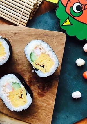工程写真つき！子どもも喜ぶ太巻き-レシピのメイン写真
