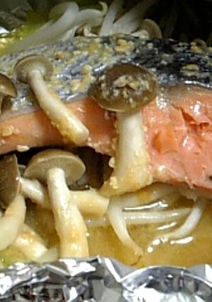 鮭のホイル焼き（味噌味）-レシピのメイン写真