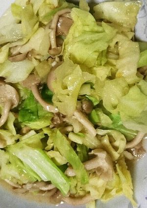 茅乃舎のだし☆キャベツときのこの煮料理-レシピのメイン写真
