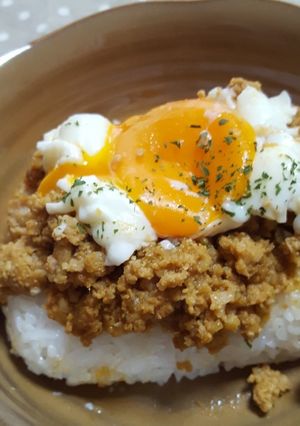 電子レンジでキーマカレー❶-レシピのメイン写真