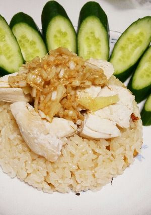 カオマンガイ風！蒸し鶏きゅうり丼-レシピのメイン写真