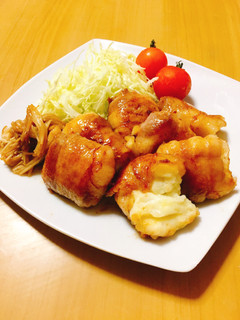 とろっとろ!チーズポテトの豚バラ巻き♡-レシピのメイン写真