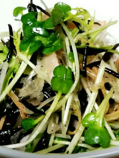 えごま油入り☆水菜 ひじきサラダ♡-レシピのメイン写真