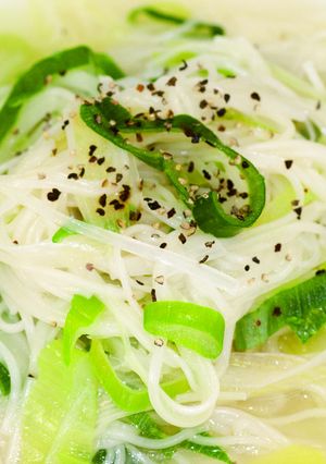 阿波太ねぎと半田そうめんのスープ-レシピのメイン写真