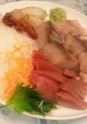 旨ウマ♪お家でお刺身の盛り付け例-レシピのメイン写真