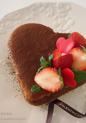 材料3つ♡フロマージュ ガトーショコラ♡-レシピのメイン写真
