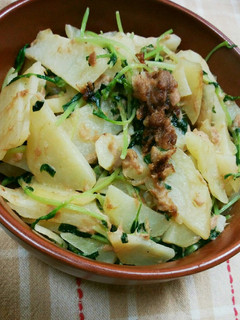 じゃがいもと苗豆のツナマヨ炒め-レシピのメイン写真