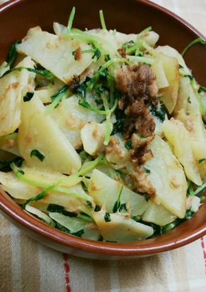 じゃがいもと苗豆のﾂﾅﾏﾖ炒め-レシピのメイン写真
