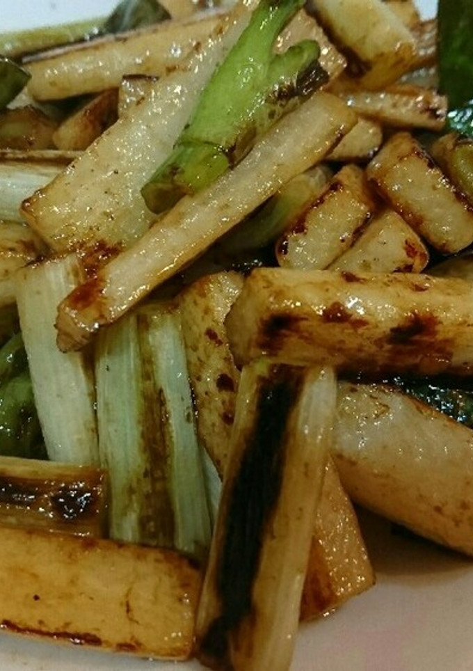 長芋とネギのバター醤油炒め-レシピのメイン写真