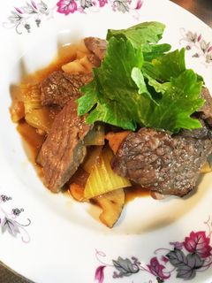 牛肉の蓮根セロリ炒め(*^^*)-レシピのメイン写真