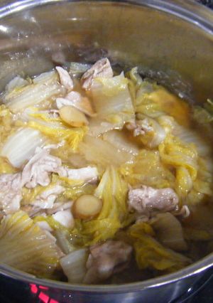 ３食材☆白菜と豚肉のショウガ重ね煮-レシピのメイン写真