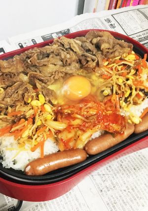 簡単!ホットプレートビビンバ♡-レシピのメイン写真