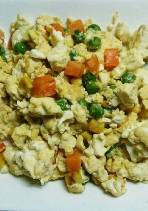 簡単☆豆腐の炒り玉子-レシピのメイン写真