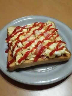 ふわふわスクランブルエッグトースト-レシピのメイン写真