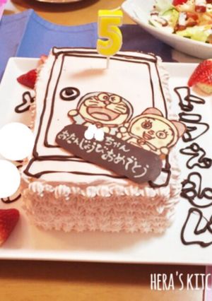 どこでもドアケーキ【ドラえもん】-レシピのメイン写真