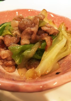 豚バラキャベツ、鶏ガラスープ味♫-レシピのメイン写真