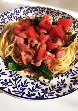 和風ソースで彩り綺麗パスタ♪-レシピのメイン写真