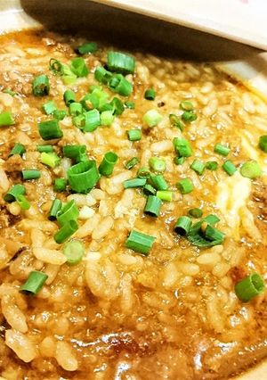絶品★リメイク★麻婆鍋⇒【麻婆雑炊】-レシピのメイン写真