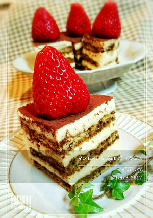 マンモスイチゴのティラミスケーキ-レシピのメイン写真