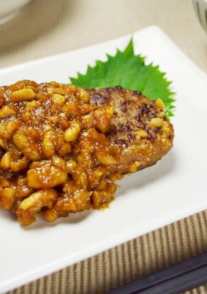 節分に♪ピーナッツソースハンバーグ-レシピのメイン写真