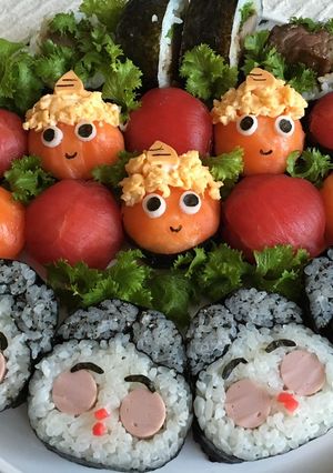 節分♪簡単巻かない飾り巻きとデコ寿司-レシピのメイン写真