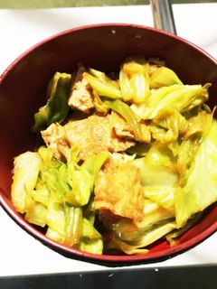 キャベツと油揚げのお浸し-レシピのメイン写真