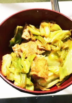 キャベツと油揚げのお浸し-レシピのメイン写真