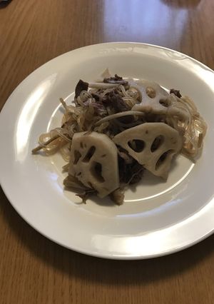 冷めても美味しい牛肉レンコン-レシピのメイン写真