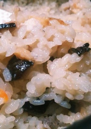 餅米なし！モチモチ炊き込みおこわのウラ技-レシピのメイン写真