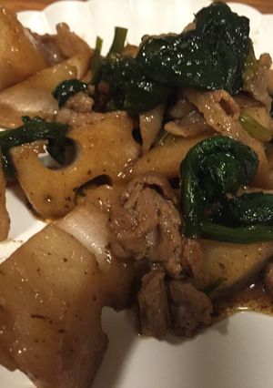 れんこんと豚肉のオイスター炒め-レシピのメイン写真