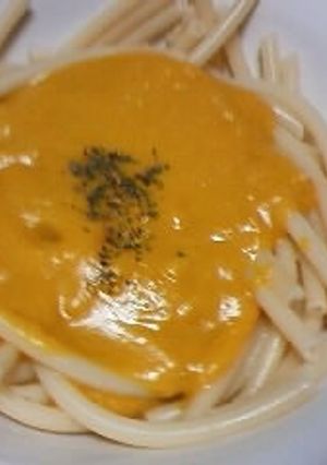 かぼちゃのクリームパスタ-レシピのメイン写真