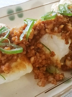 鶏挽き肉のスタミナ焼き餅-レシピのメイン写真