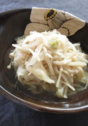 切干大根とえのき茸の餡かけ風　山葵のせ-レシピのメイン写真