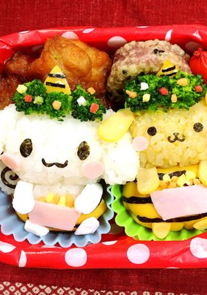 シナモロール ポムポムプリン節分キャラ弁-レシピのメイン写真