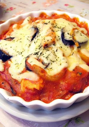 ナスとポテトのヨーグルトマトグラタン-レシピのメイン写真