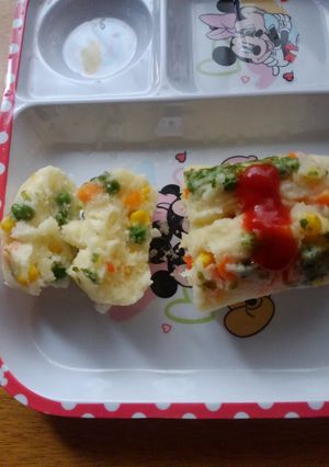 ミックスベジタブルの蒸しパン1-レシピのメイン写真